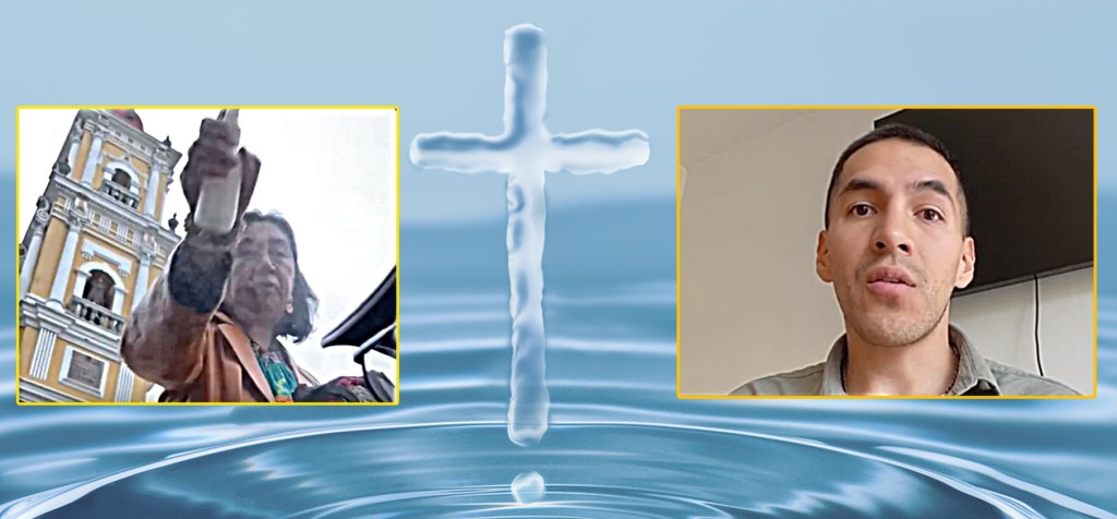 Spray away the gay: Mexican woman launches a holy water attack on loving&nbsp;couple