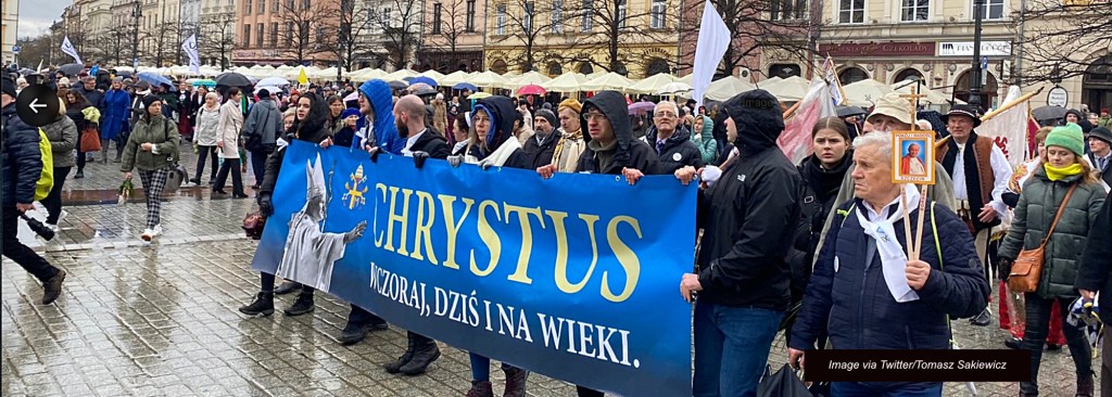 Amidst a massive show of adoration for Saint John Paul II, statues of the ‘cover-up’ Pope are vandalised in&nbsp;Poland