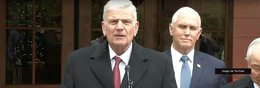 Hate preacher Franklin Graham invites people he despises—gays and Muslims—to be ‘saved’ at his UK&nbsp;gigs