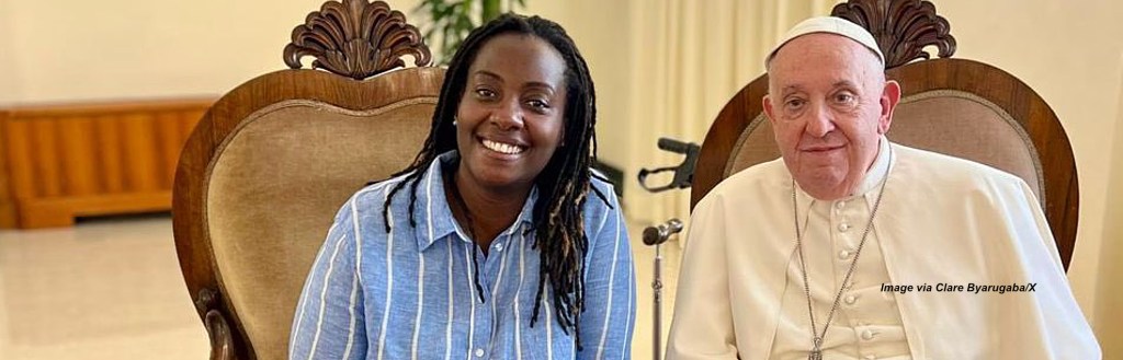 Pope urges Ugandan LGBT+ activist to continue fighting against&nbsp;discrimination