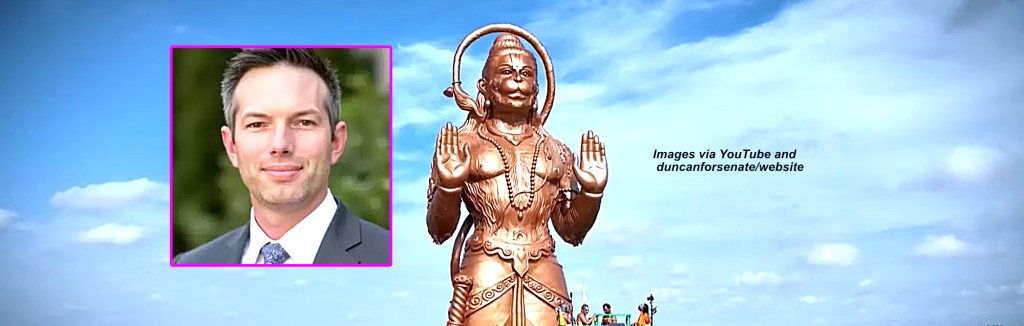 Giant statue of Hindu monkey god Hanuman in Texas draws wrath of wannabe Republic&nbsp;senator